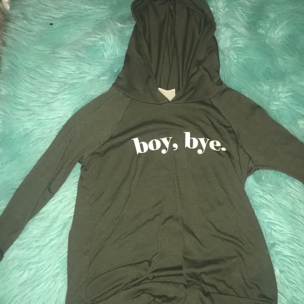 Tilly’s Kids ‘Boy Bye’ green long arm shirt